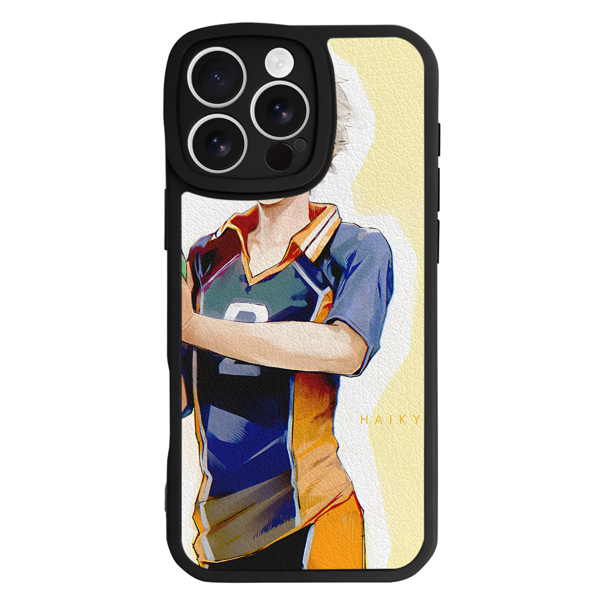 （画像用） ハイキュー!! Haikyu!! 【iPhone 16シリーズ対応】シリコンスマホケース（レザー調） 材質：シリコン